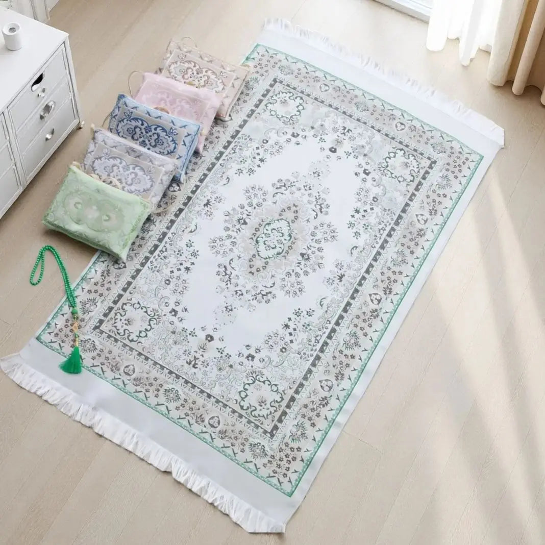Travel prayer set — mat, tasbih & bag