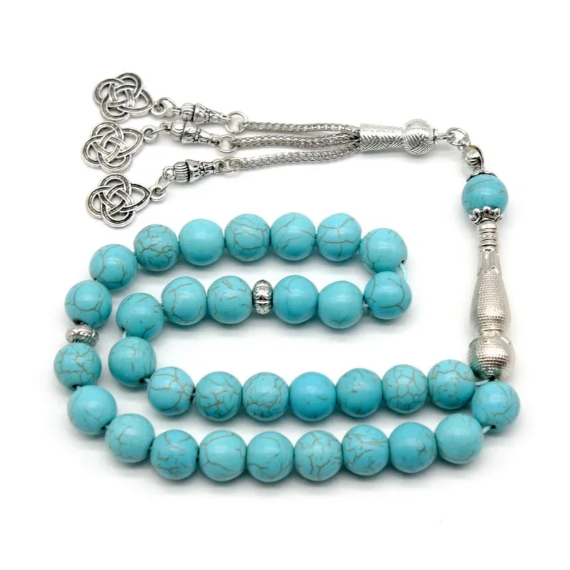 Turquoise-style / stone tasbih — Premium