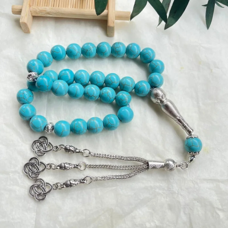 Turquoise-style / stone tasbih — Premium