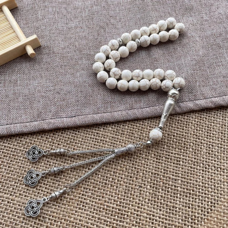 Turquoise-style / stone tasbih — Premium