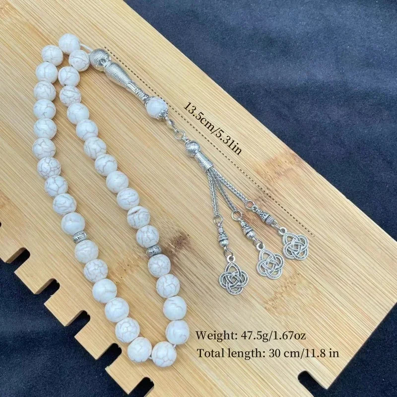 Turquoise-style / stone tasbih — Premium