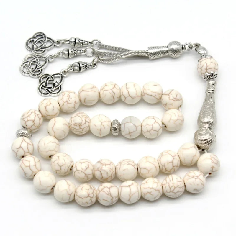 Turquoise-style / stone tasbih — Premium