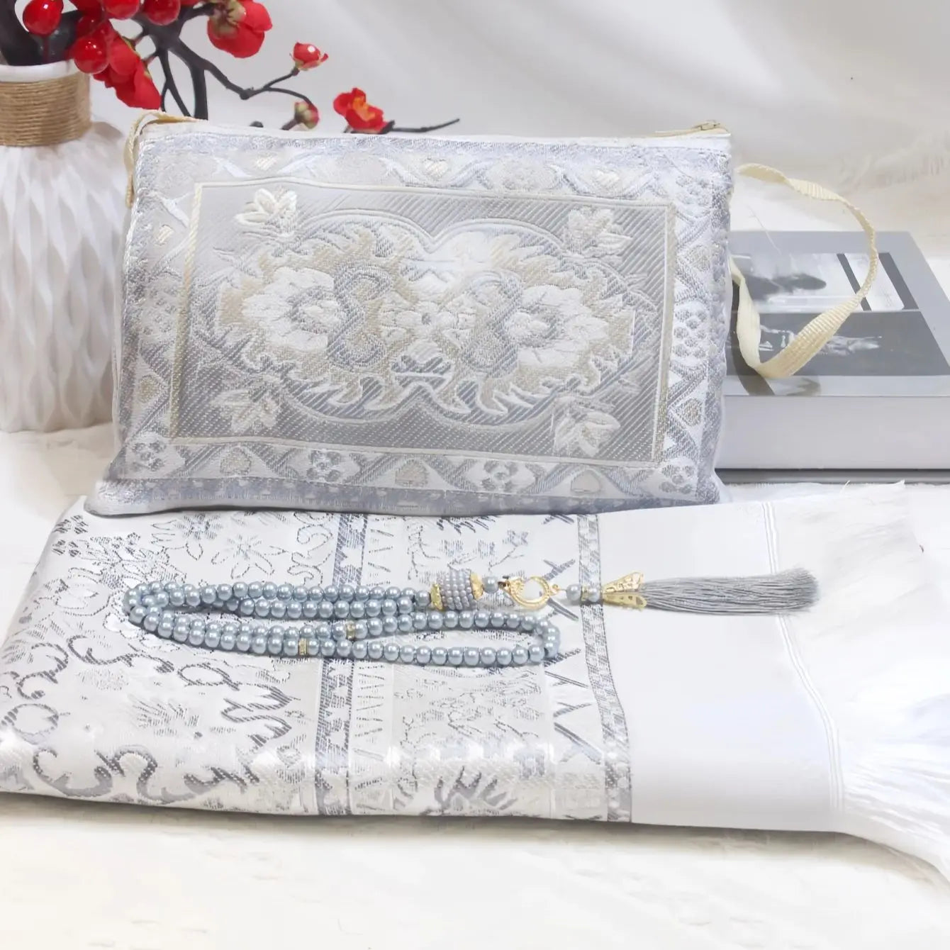 Travel prayer set — mat, tasbih & bag