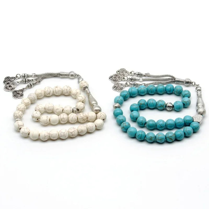 Turquoise-style / stone tasbih — Premium
