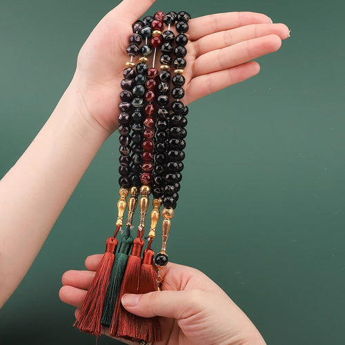 Cracked glass tasbih (10 mm, 33 beads) — Premium